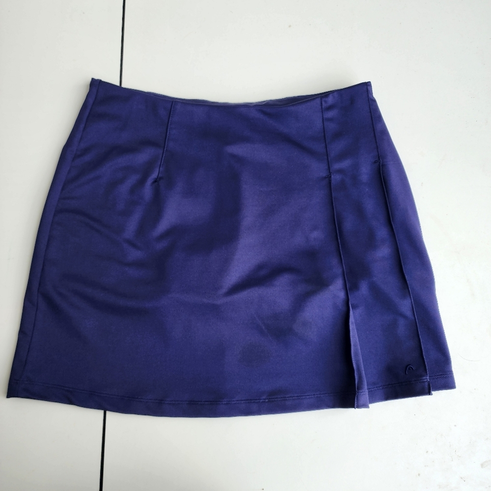 Head Golf Skort Skirt Navy Blue Stretch Pull On Sz M